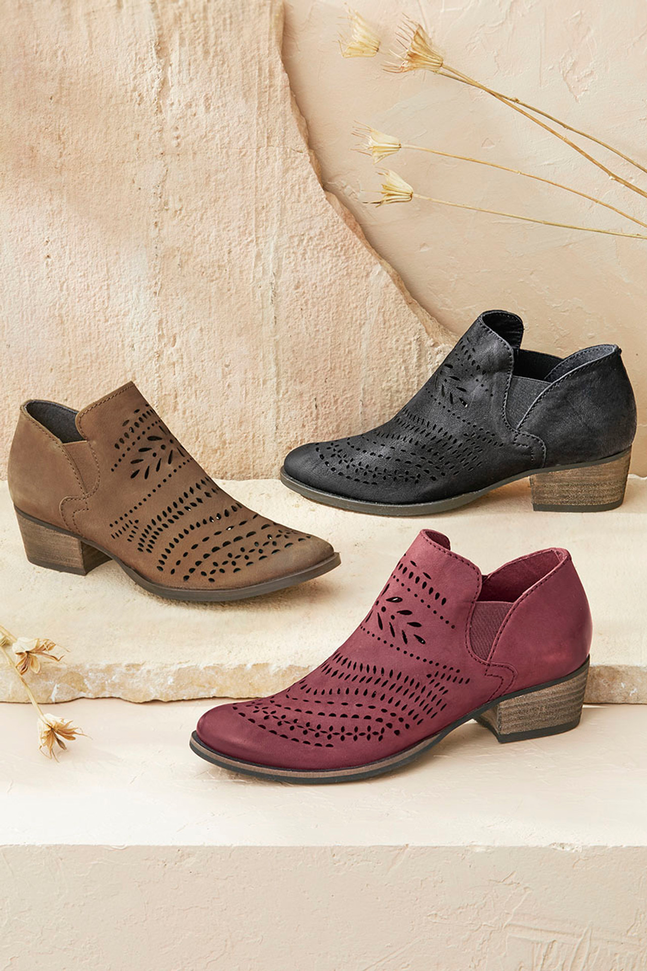 "Sun Valley" Leather Ankle Boots