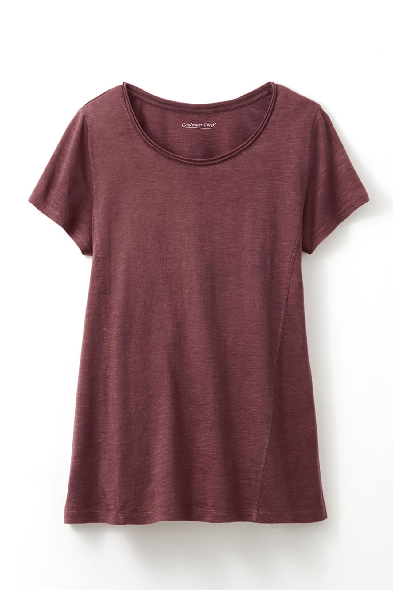 Everyday Ease Vintage-Wash Slub Knit Tee