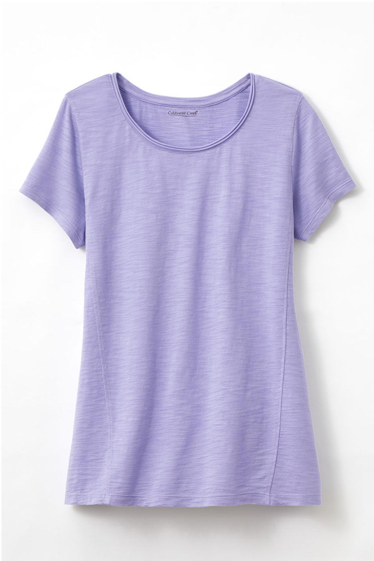 Everyday Ease Vintage-Wash Slub Knit Tee