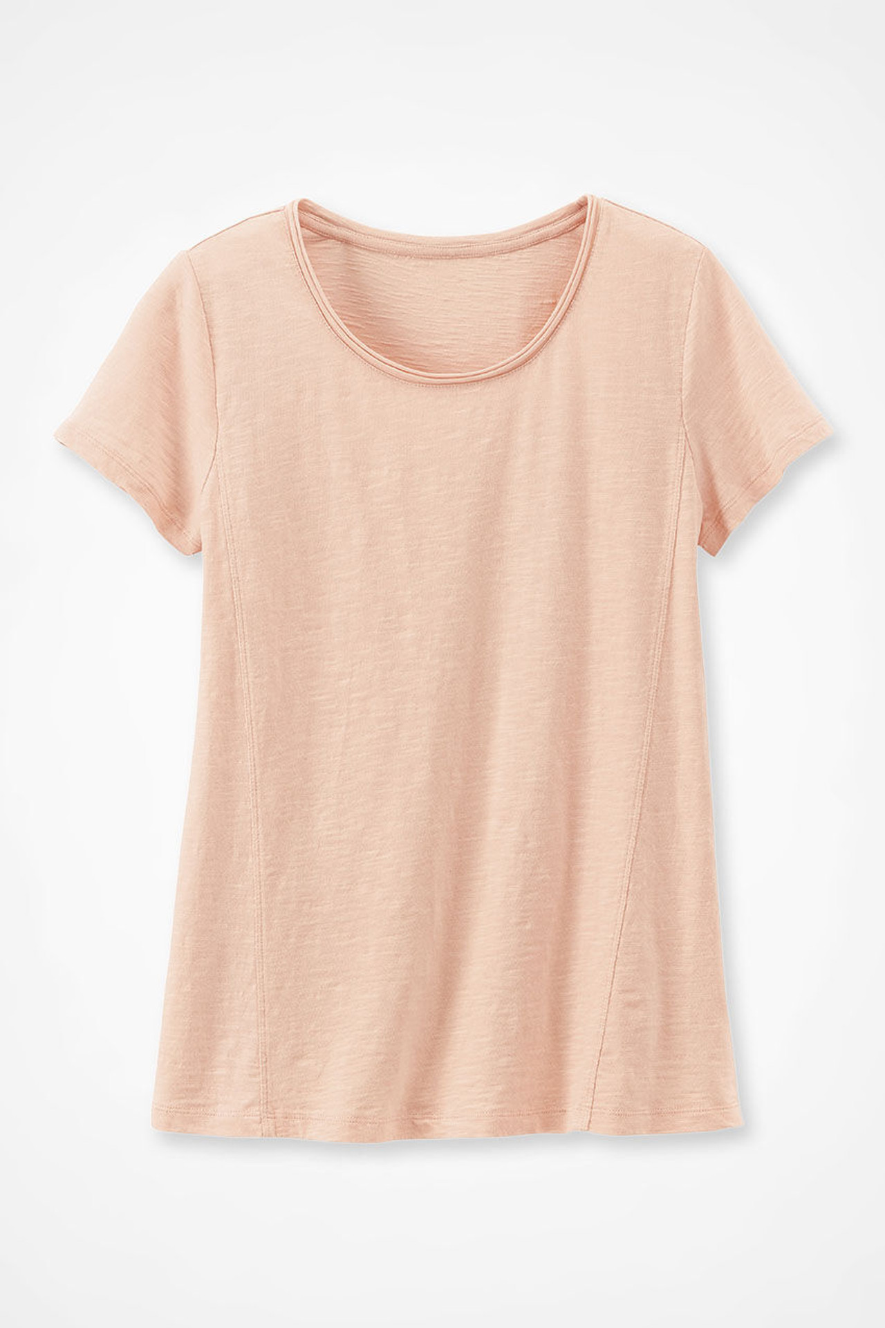 Everyday Ease Vintage-Wash Slub Knit Tee