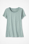 Everyday Ease Vintage-Wash Slub Knit Tee