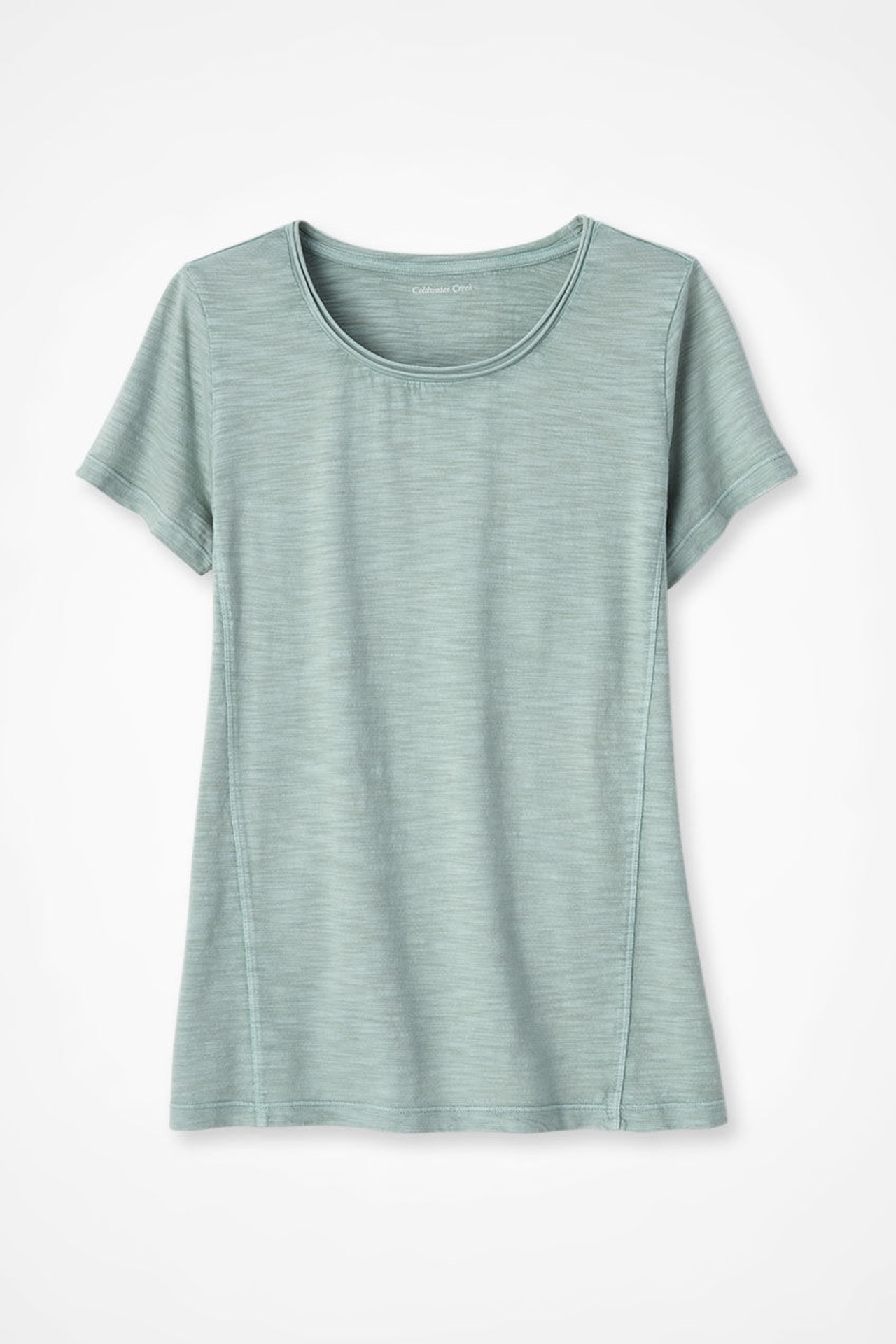 Everyday Ease Vintage-Wash Slub Knit Tee