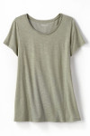 Everyday Ease Vintage-Wash Slub Knit Tee