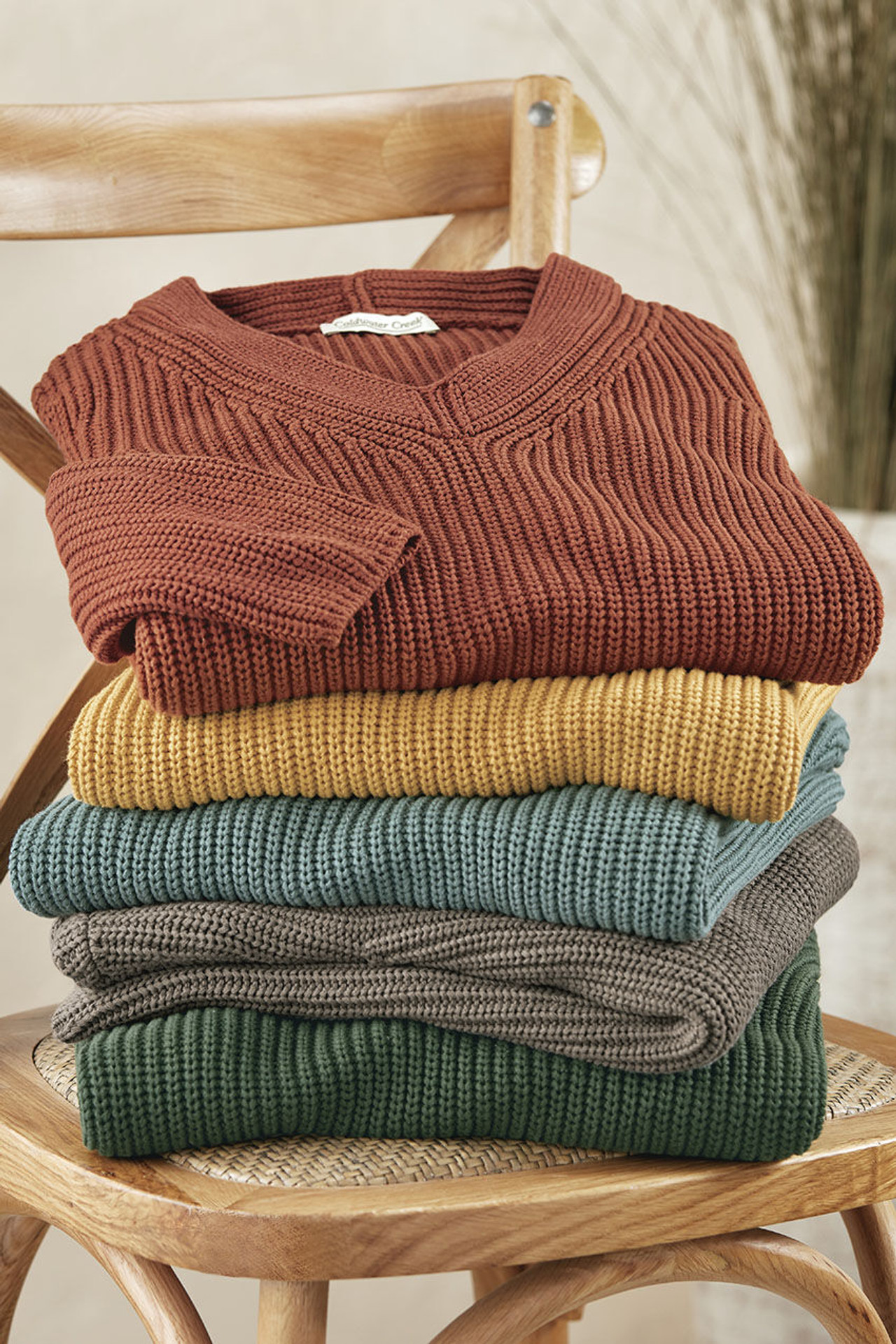 Shaker V-Neck Sweater