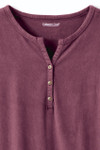 Vintage-Wash Solid Long-Sleeve Henley